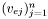 $(v_{ej})_{j=1}^n$