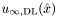 $u_{\infty,\mathrm{DL}}(\hat x)$